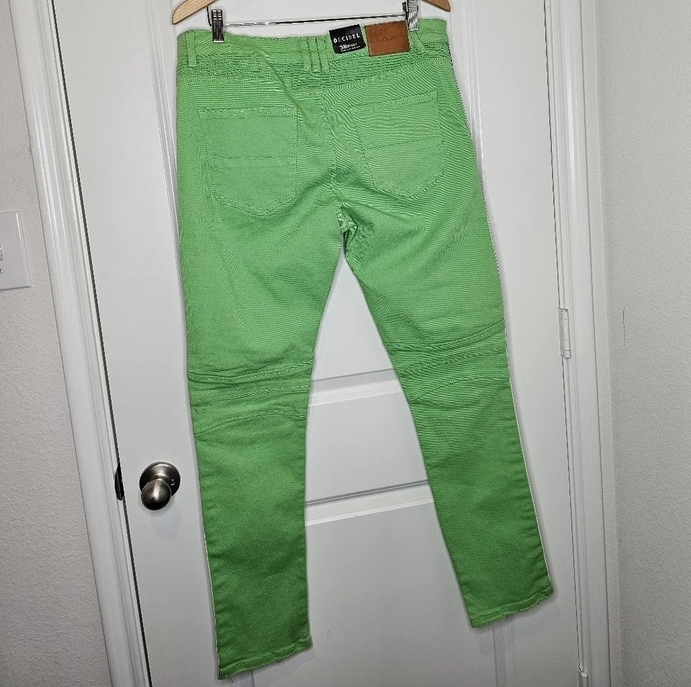 DECIBEL Lime Green Distressed Jeans/Pants Men's Size 38X33, NWT